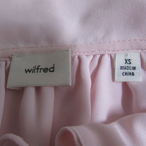 ARITZIA WILFRED Pink Pastel BUGSY Coquette Fairy Lolita Chiffon Mini Dress XS - Picture 8 of 11